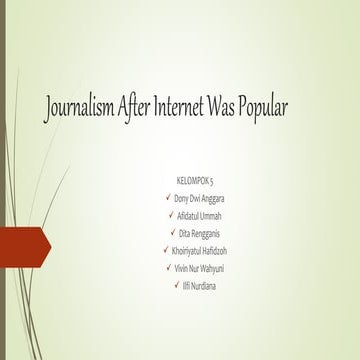 Presentation jurnalistik