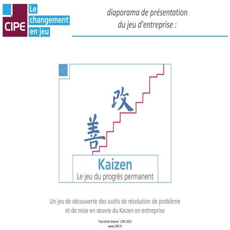 jeu sur le  kaizen