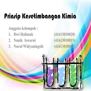 Presentasi kimia bab Kesetimbangan ...