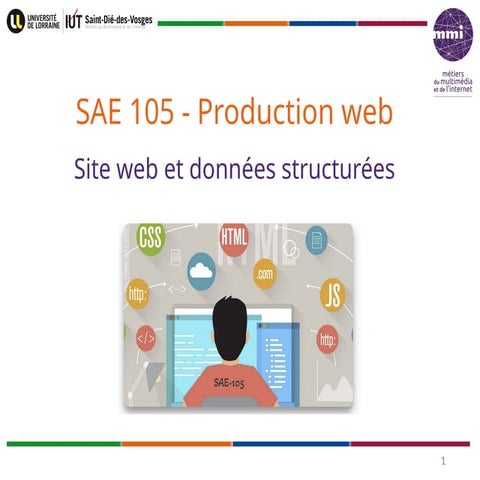 Diaporama de lancement de la SAE105 MMI "production web"