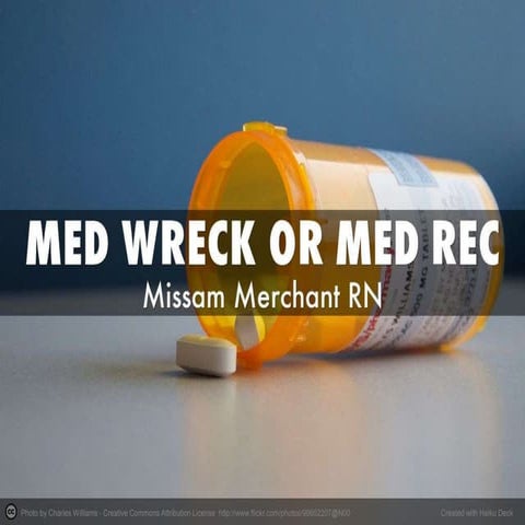 medication reconciliation