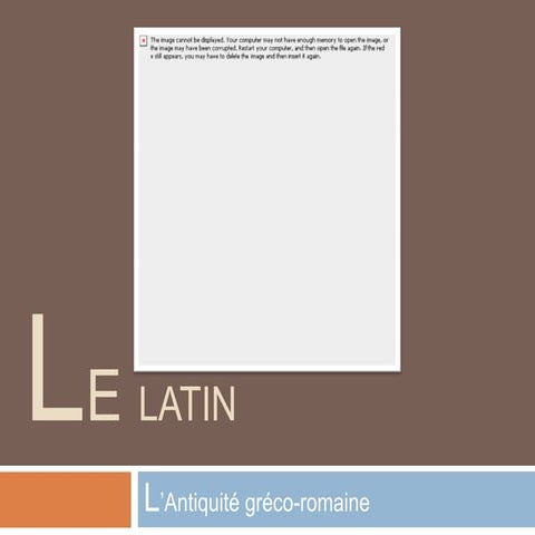 Presentation latin | PPTX