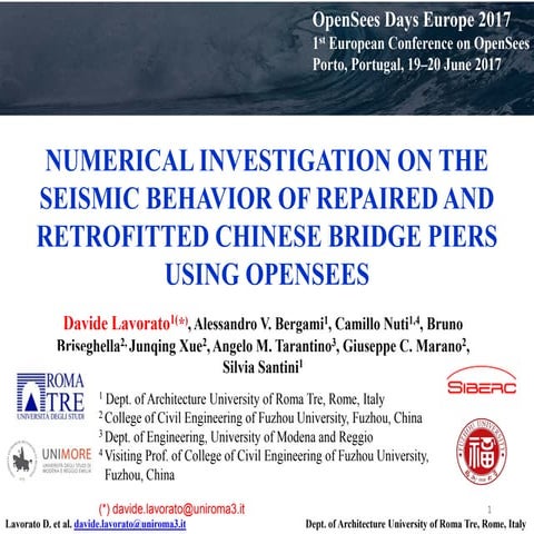 Numerical investigation on the seismic behaviour of repaired and retrofitted ...