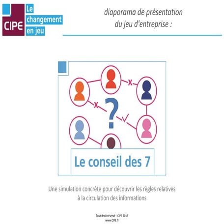 jeu efficacité circulation de l'information