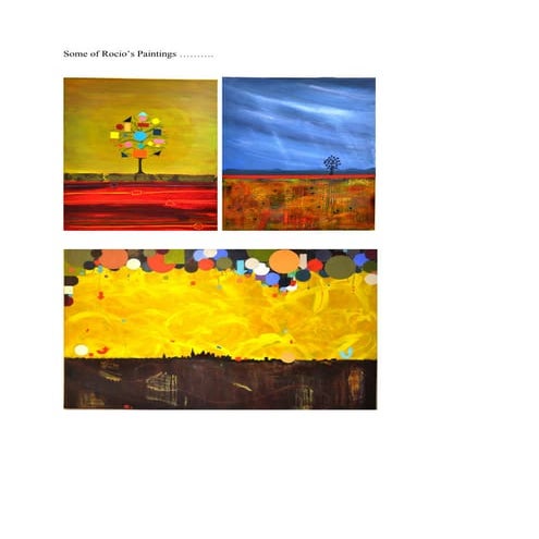 Some of Rocio\'s artwork