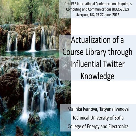 Actualization of a Course Library through Influential Twitter Knowledge