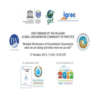 First Webinar by IW:LEARN Groundwat...