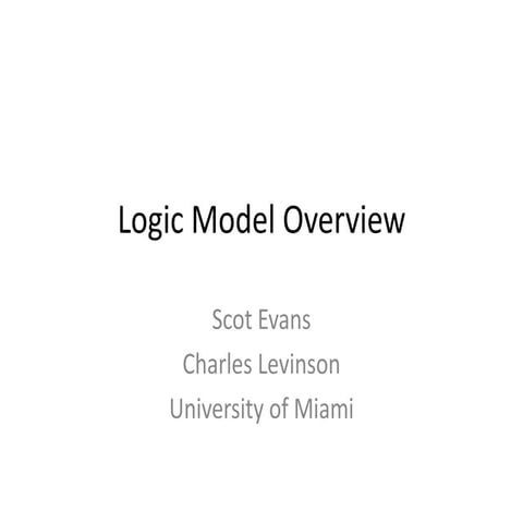 Presentation logic models 020113