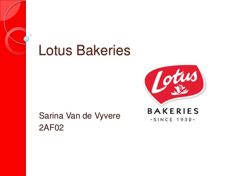 Presentation Lotus Bakeries