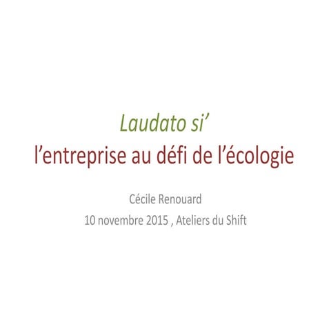 Laudato Si | PPTX