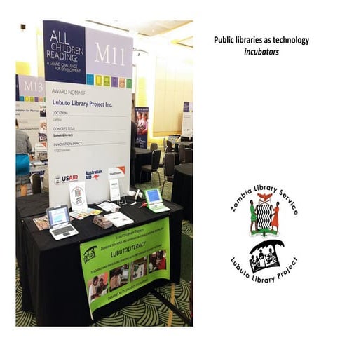 Lubuto Library Project Pitch Presentation for mEducation Alliance Symposium P...