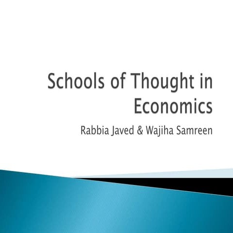 school of Thought in Economics 
