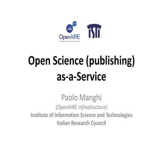 Open Science (publishing) as-a-Ser...