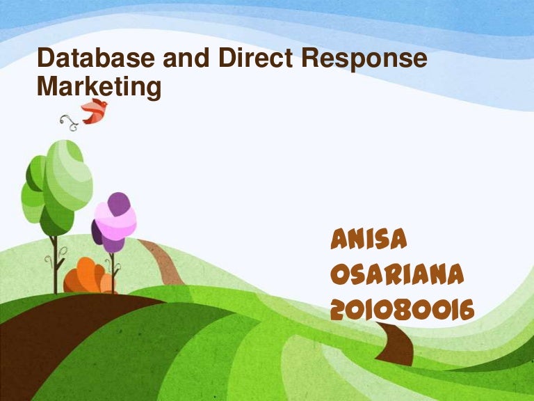 Chapter 11 Database And Direct Response Marketing And Personal Selling