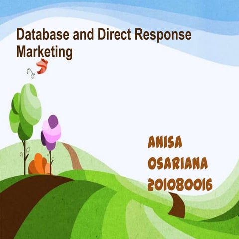 Chapter 11 Database and Direct Response Marketing and Personal Selling