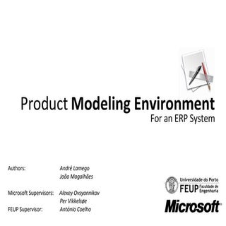 Modeling Environment for Product Co...