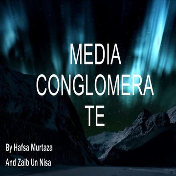 The Warner Media (Media Conglomerate)