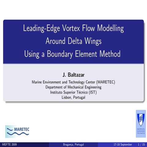 Leading-Edge Vortex Flow Modelling Around Delta Wings Using a Boundary Elemen...
