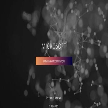 Presentation microsoft