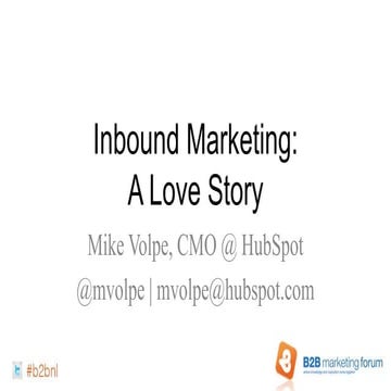 Inbound Marketing, a Love story