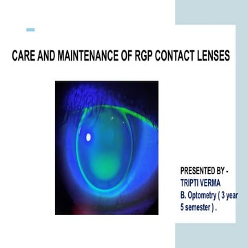 Care and maintenance of Rgp contact lenses .pptx