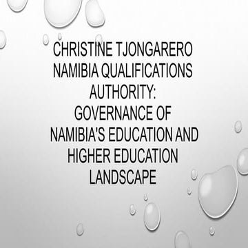 National Qualifications Framework | PPTX