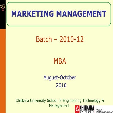 Presentation Marketing Management 1