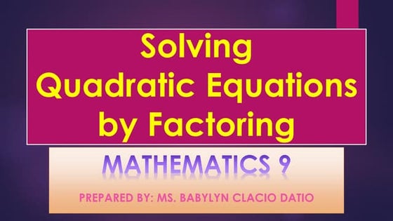 Presentation module 4 | PPT