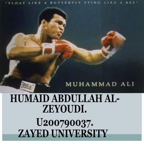Muhammad ali presentation | PPTX