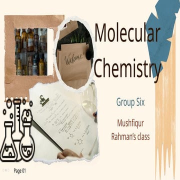 Presentation Of Introduction To Molecular Chemistry Pptx
