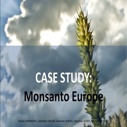Monsanto - presentation