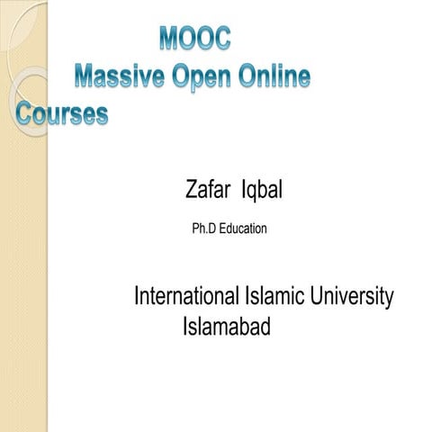 Presentation mooc