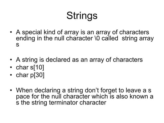 Presentation more c_programmingcharacter_and_string_handling_ | PPT