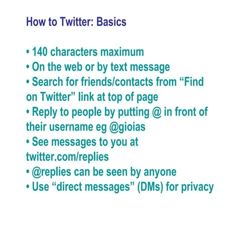 Twitter Tutorial | PPT