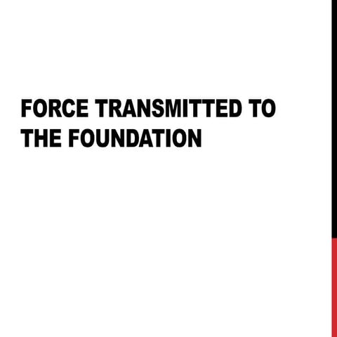 mechanical vibration: force transmitted to the foundation
