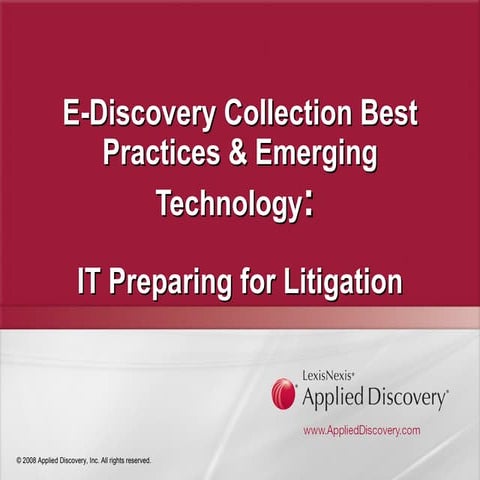 Techno Security 2009 Presentation-Myrtle Beach