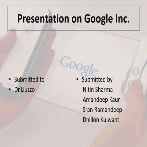 Presentation  nakr google