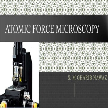 ATOMIC FORCE MICROSCOPY