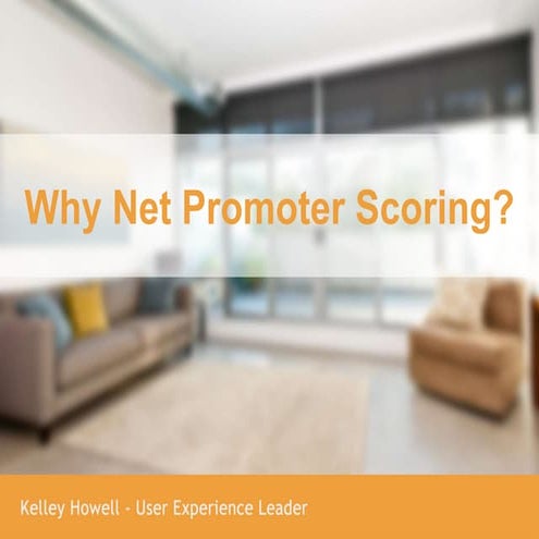 Why Net Promoter Scoring