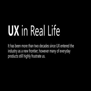 UX in Real Life