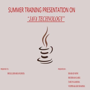 Core java | PPTX | Programming Languages | Computing