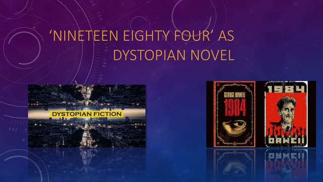 Nineteen Eighty Four novel presentation by Nidhi Dave 