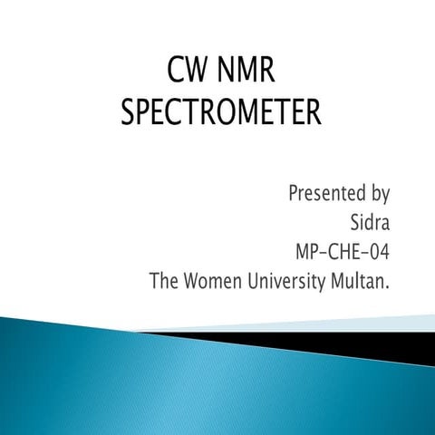 continuous wave NMR
