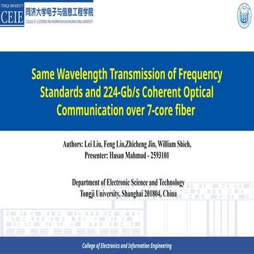 Same Wavelength Transmission of Frequency Standards and 224-Gb/s ...