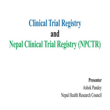 Clinical Trial Registry