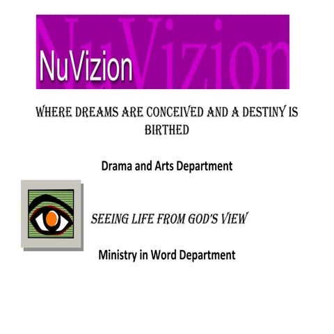 NuVizion Ministry Entertainment Co.