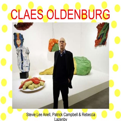CLAES OLDENBURG DES 104 PRESENTATION 