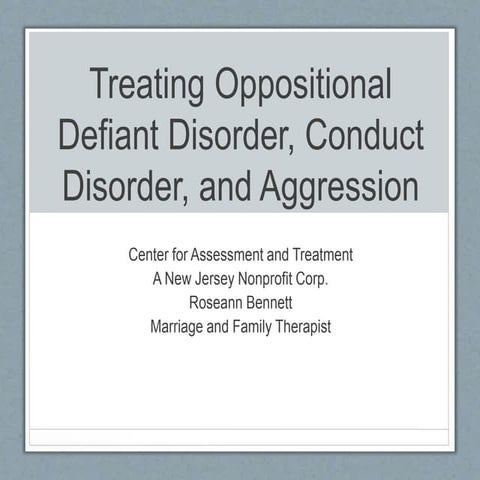 A Transactional Model Of Oppositional Behavior | PDF