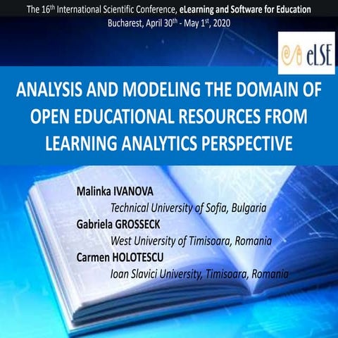 Presentation Learning Analytics Open Educational Resources