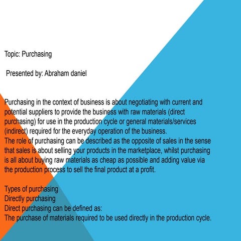 Presentation of abraham